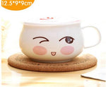 Noodle Bowl Porcelain Illustrated Expressions for Soup & Noodles