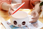Noodle Bowl Porcelain Illustrated Expressions for Soup & Noodles