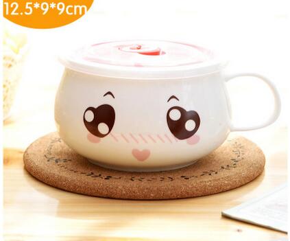 Noodle Bowl Porcelain Illustrated Expressions for Soup & Noodles
