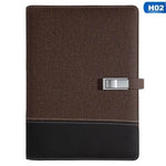 Notebook Built-In 8000mAh Power Bank & 16GB USB Drive