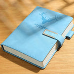 Notebook Genuine Leather A5 200 Pages Integrated Bookmark