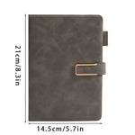 Notebook Genuine Leather A5 200 Pages Integrated Bookmark