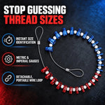 Nut And Bolt Thread Checker Metric & Imperial 26-Piece Set