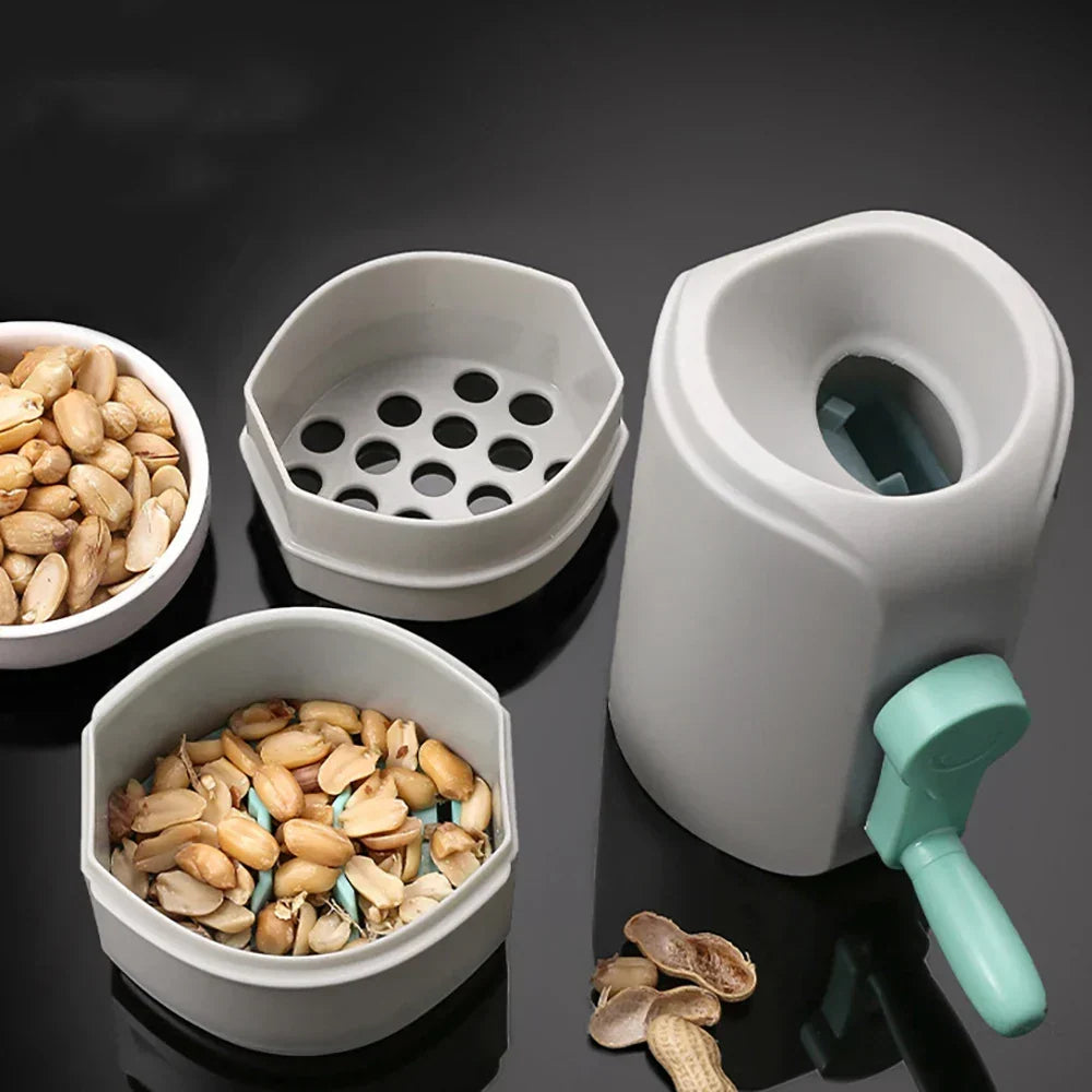 Nut Shell Cracker Manual Crank Food-Grade Plastic