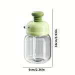 Oil And Sauce Dispenser Bottle Glass Press-Control Drip-Free Spout