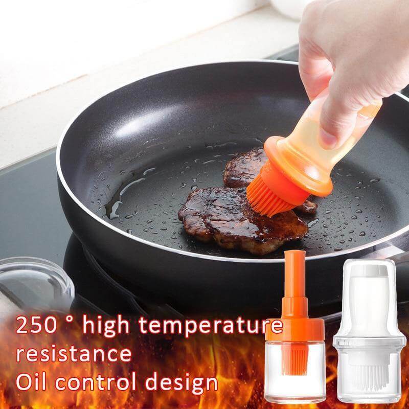 Oil Dispenser Bottle Brush Heat-Resistant Silicone Etison