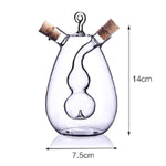 Oil Dispenser Bottle Glass 2-In-1 Leakproof Pour & Drizzle