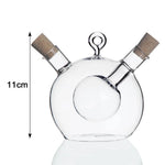 Oil Dispenser Bottle Glass 2-In-1 Leakproof Pour & Drizzle