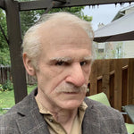 Old Man Mask Natural Latex Movable Mouth Lightweight Breathable