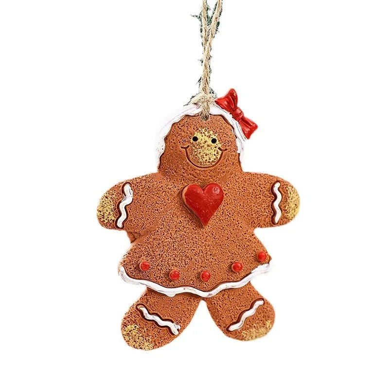Ornament Gingerbread Handcrafted Easy To Hang
