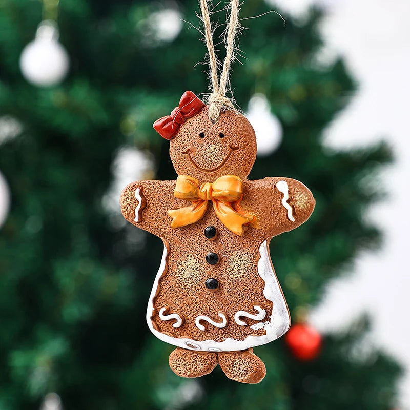 Ornament Gingerbread Handcrafted Easy To Hang