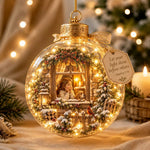 Ornament Lighted Christian Scripture Miniature Scene