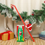 Ornament Parachuting Santa Fabric Canopy & Plush Trim