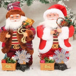 Ornament Parachuting Santa Fabric Canopy & Plush Trim