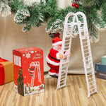 Ornament Parachuting Santa Fabric Canopy & Plush Trim