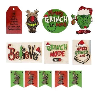 Ornaments Festive Characters Lightweight Easy To Hang
