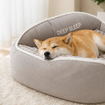 Orthopedic Dog Bed Memory Foam Raised Backrest Washable Cover
