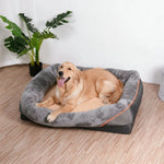 Orthopedic Dog Bed Memory Foam Raised Pillow Removable Washable Cover