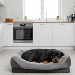 Orthopedic Dog Bed Memory Foam Raised Pillow Removable Washable Cover