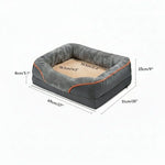 Orthopedic Dog Bed Memory Foam Raised Pillow Removable Washable Cover