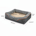 Orthopedic Dog Bed Memory Foam Raised Pillow Removable Washable Cover