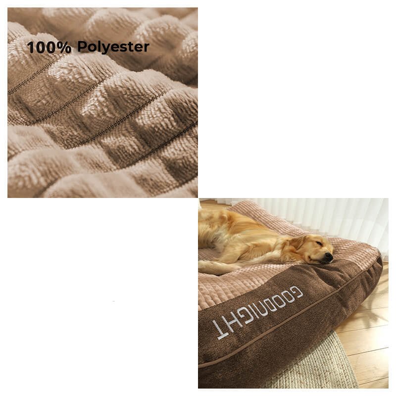 Orthopedic Dog Bed Raised Bolster Removable Machine-Washable Cover
