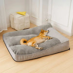 Orthopedic Dog Bed Raised Bolster Removable Machine-Washable Cover