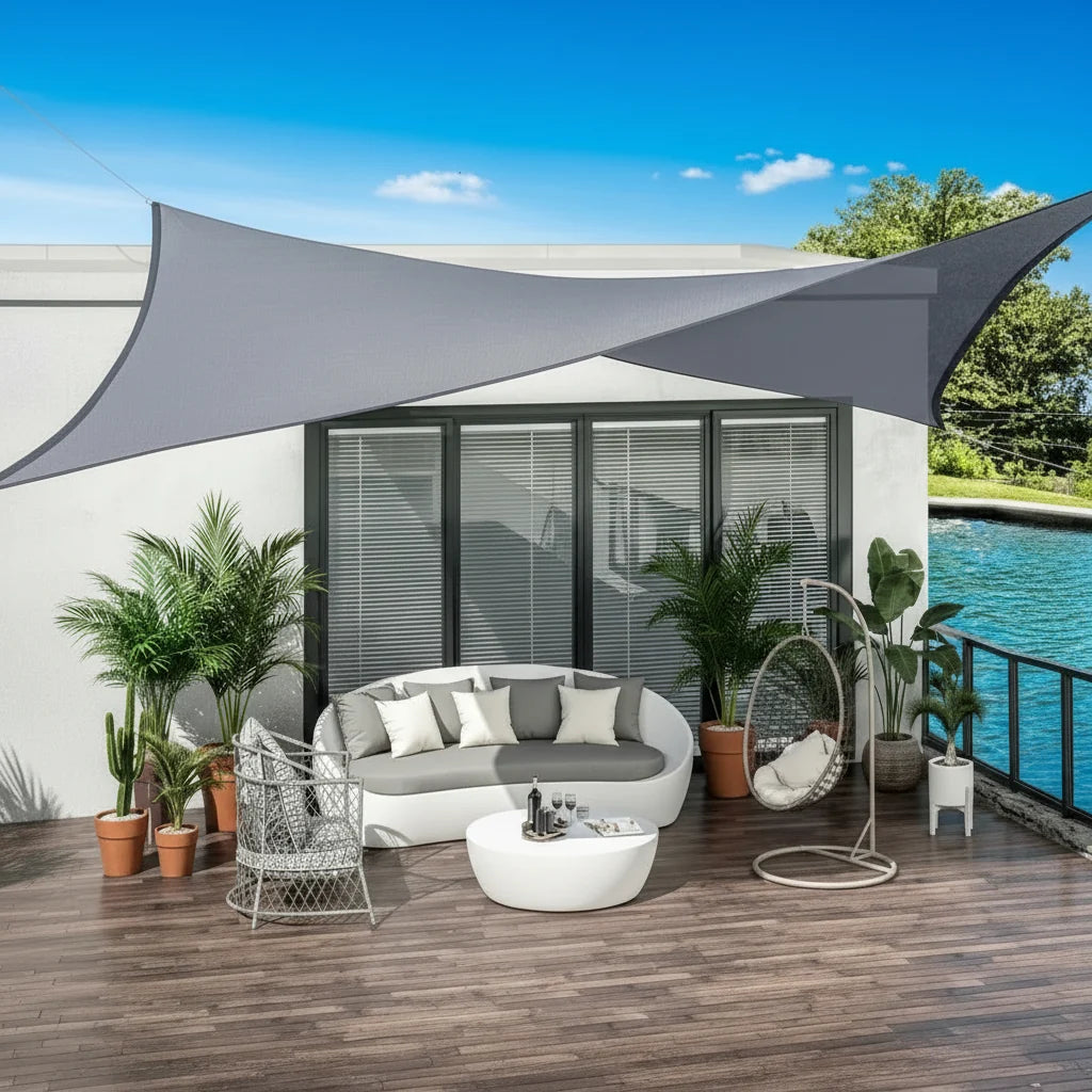 Outdoor Awning Waterproof Polyester Sun & Rain Protection