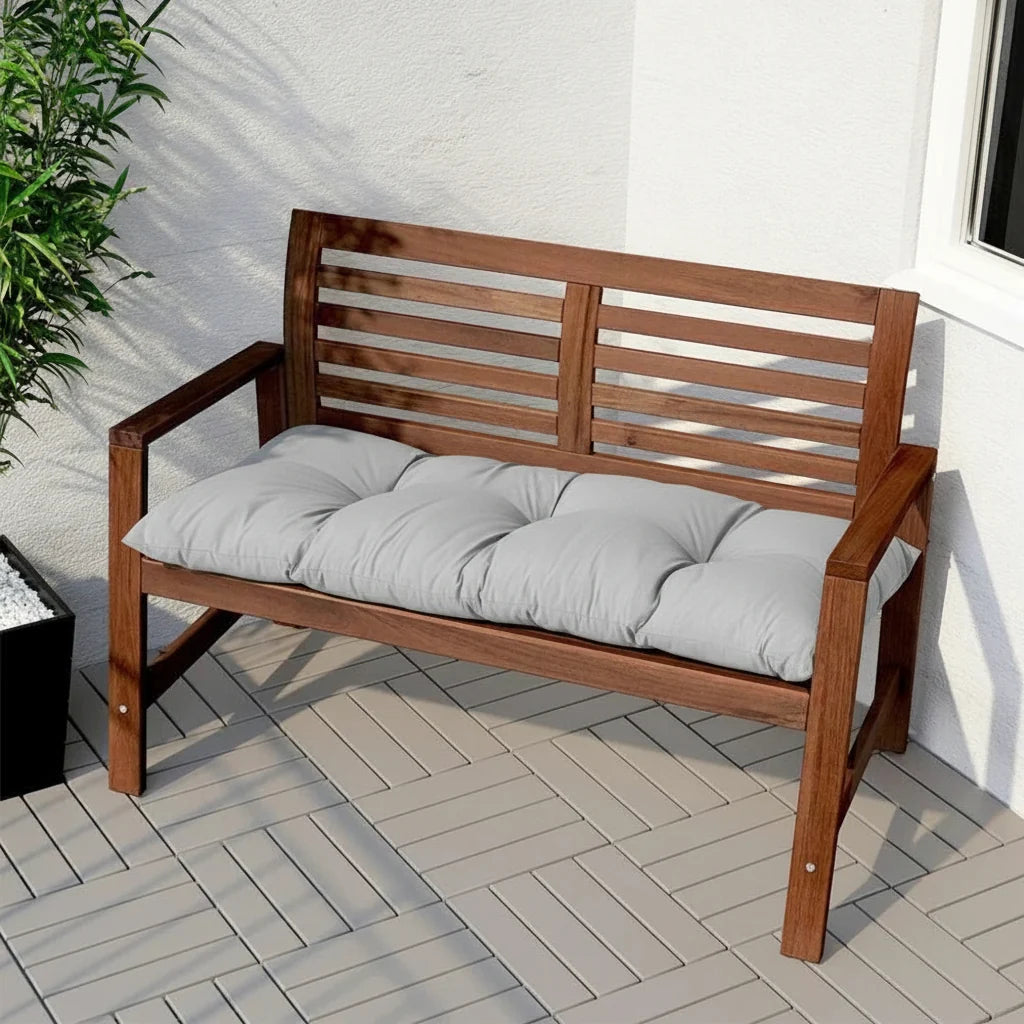 Outdoor Bench Cushion Quilted Weather-Resistant Breathable