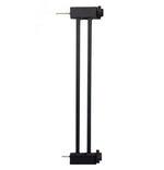 Outdoor Dog Gate Extra Wide Steel Walk-Through Door Pressure-Mounted, Weather-Resistant