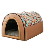 Outdoor Dog Shelter Waterproof Arched Roof Breathable Airflow