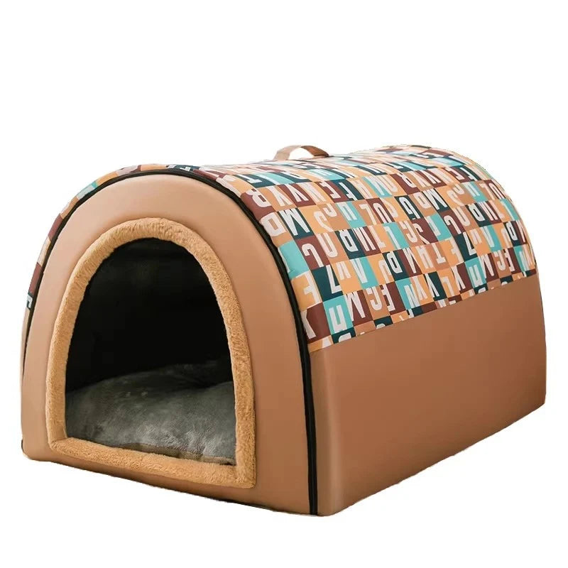 Outdoor Dog Shelter Waterproof Arched Roof Breathable Airflow