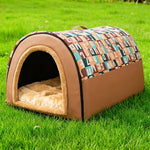 Outdoor Dog Shelter Waterproof Arched Roof Breathable Airflow