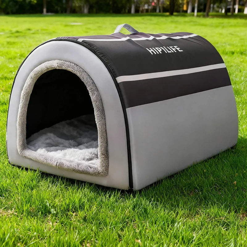 Outdoor Dog Shelter Waterproof Arched Roof Breathable Airflow