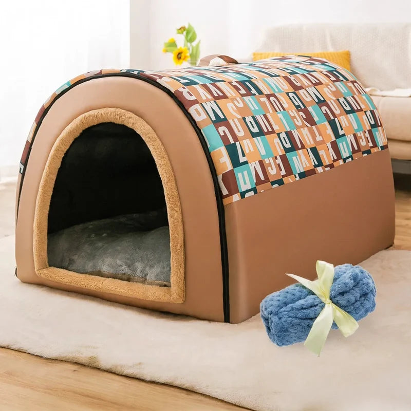 Outdoor Dog Shelter Waterproof Arched Roof Breathable Airflow