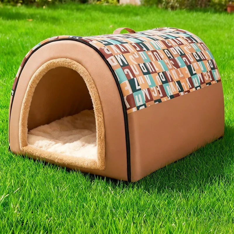 Outdoor Dog Shelter Waterproof Arched Roof Breathable Airflow