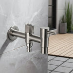 Outdoor Faucet 304 Stainless Steel Wall-Mounted Rust-Resistant