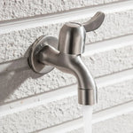 Outdoor Faucet 304 Stainless Steel Wall-Mounted Rust-Resistant