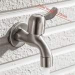 Outdoor Faucet 304 Stainless Steel Wall-Mounted Rust-Resistant