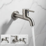Outdoor Faucet 304 Stainless Steel Wall-Mounted Rust-Resistant