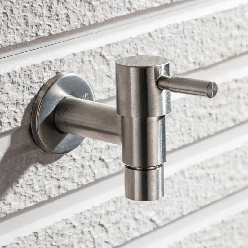 Outdoor Faucet 304 Stainless Steel Wall-Mounted Rust-Resistant