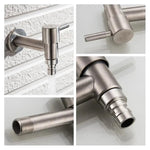 Outdoor Faucet 304 Stainless Steel Wall-Mounted Rust-Resistant