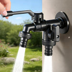 Outdoor Faucet Stainless Steel Frost-Resistant Dual Outlet