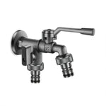 Outdoor Faucet Stainless Steel Frost-Resistant Dual Outlet