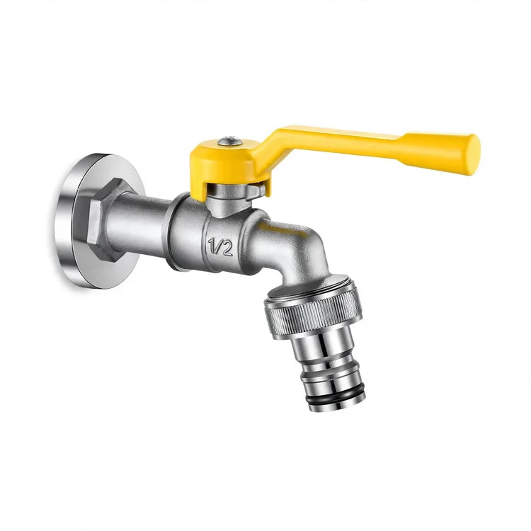 Outdoor Faucet Stainless Steel Frost-Resistant Dual Outlet
