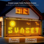 Outdoor LED Net Lights RGBIC Color-Changing Individually Controlled Lights