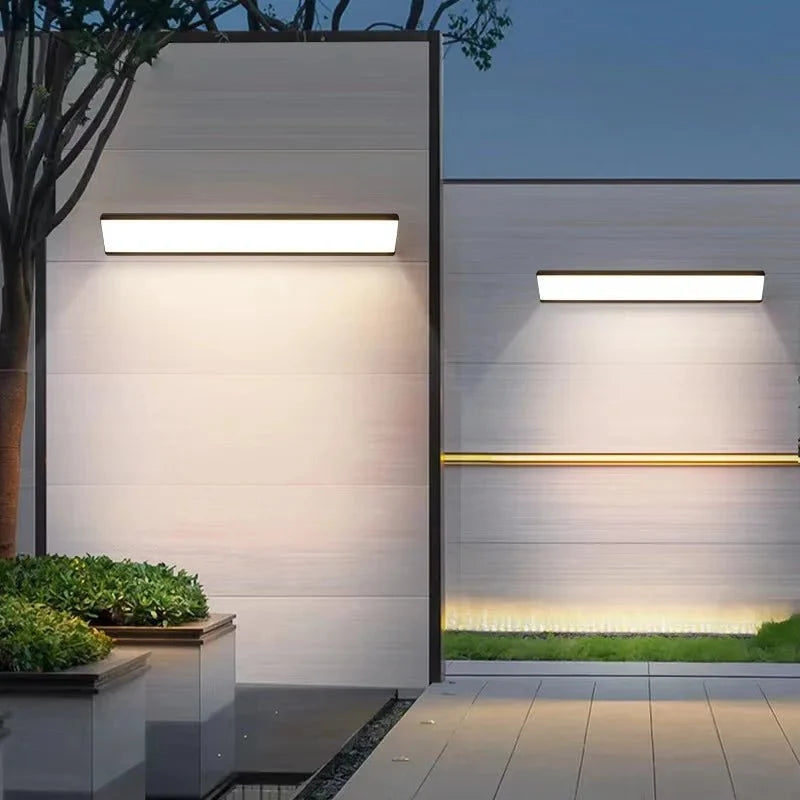 Outdoor LED Wall Light Weather-Resistant Aluminum Warm or Cool White