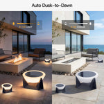 Outdoor Lantern 15-Inch Solar Powered Dusk-to-Dawn Waterproof