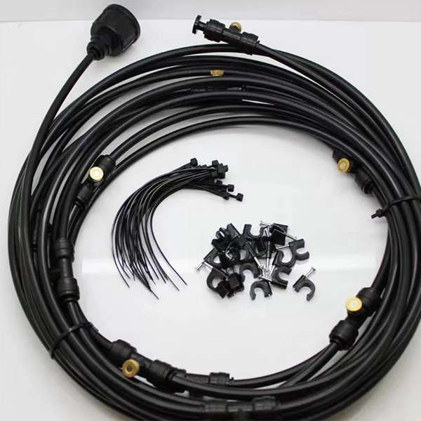 Outdoor Misting System Kit Cooling & Watering 6 Nozzles