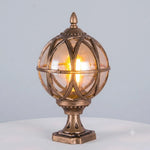 Outdoor Pillar Light IP65 Aluminum Clear Glass Shade